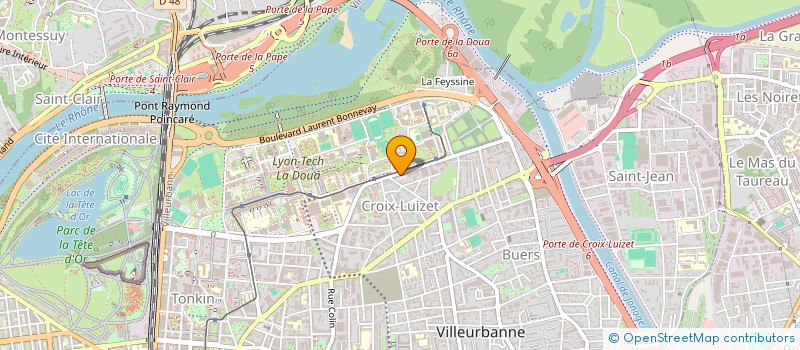 localisation de l'entreprise SOC PROMOTION D'EQUIPEMENT GRAPHIQUE à VILLEURBANNE