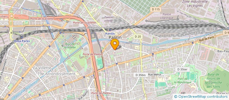localisation de l'entreprise SOC PROMOTION DIFFUSION à PANTIN