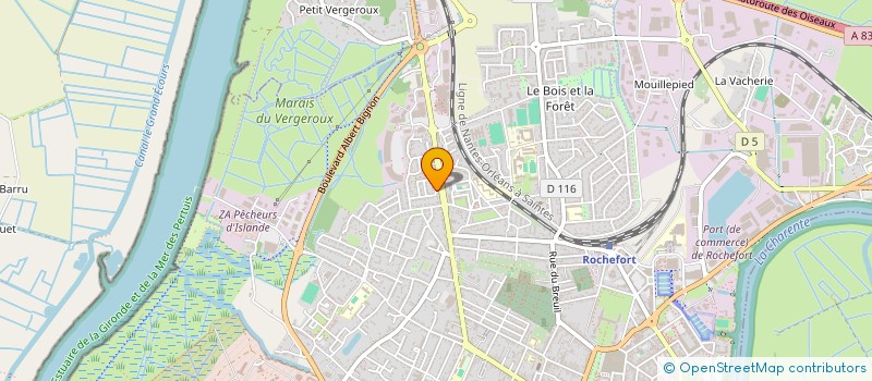 localisation de l'entreprise SOC PROMOTION IMMOBILIERE COMMERCIALE  ROCHEFORT