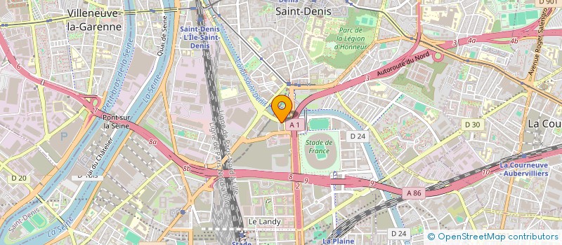 localisation de l'entreprise SOC PROSPECTION & DIFFUSION DE PRESSE à SAINT-DENIS
