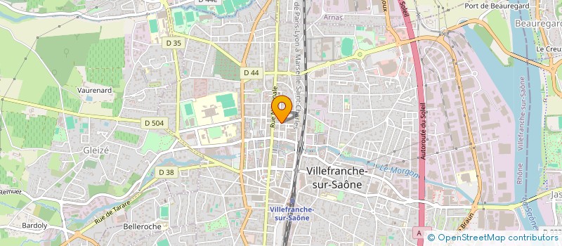 localisation de l'entreprise SOC PROTECTION ELECTRONIQUE GENERALE à VILLEFRANCHE-SUR-SAONE