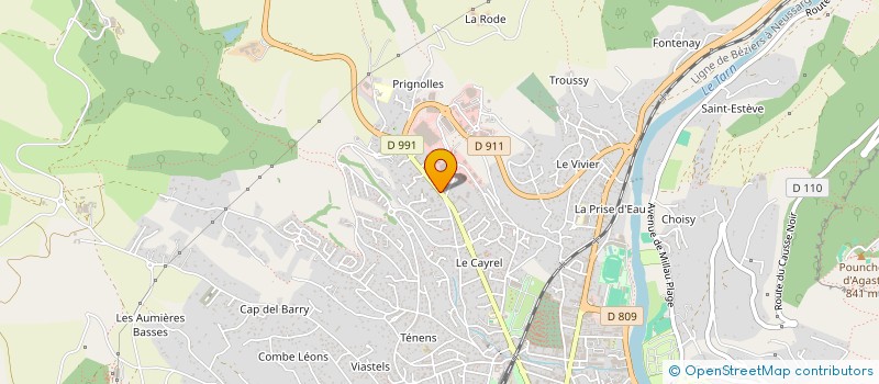 localisation de l'entreprise SOC PROTECTION INTEGRALE BATIMENT à MILLAU