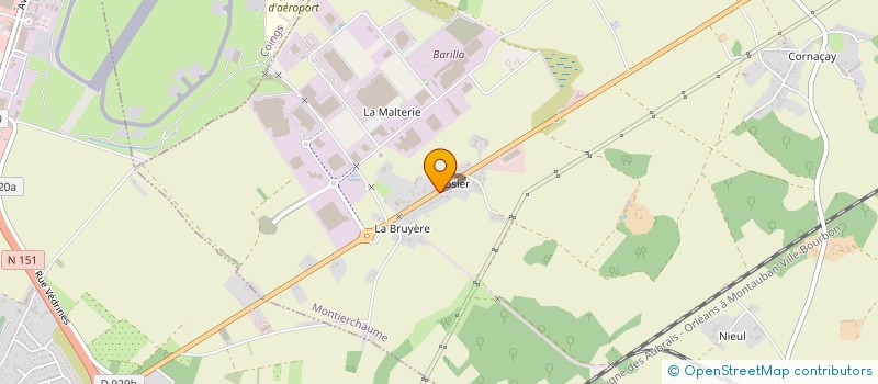 localisation de l'entreprise SOC PROTECTRICE ANIMAUX à MONTIERCHAUME