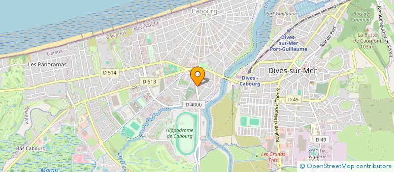 localisation de l'entreprise SOC PROTECTRICE ANIMAUX VALLEE LA DIVES  CABOURG