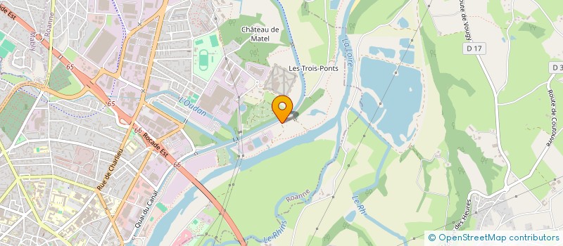 localisation de l'entreprise SOC PROTECTRICE DES ANIMAUX à ROANNE