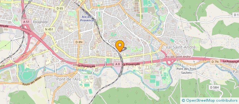 localisation de l'entreprise SOC PROVENC INGENIE GENIE CIVIL CONSTRUC à AIX-EN-PROVENCE