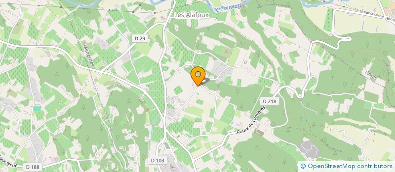 localisation de l'entreprise SOC PROVENCALE CARRIERES PIERRES LUBERON  MENERBES