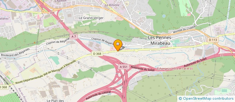 localisation de l'entreprise SOC PROVENCALE D ELEVAGE à LES PENNES-MIRABEAU