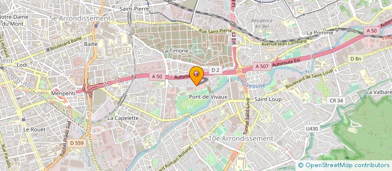 localisation de l'entreprise SOC PROVENCALE DE RESTAURATION  MARSEILLE