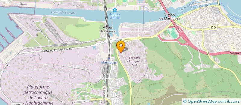 localisation de l'entreprise SOC PROVENCALE DE TRAVAUX DU BAT à MARTIGUES