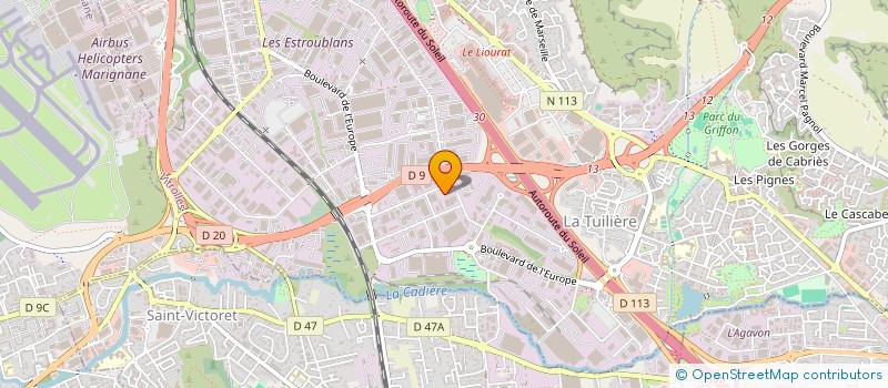 localisation de l'entreprise SOC PROVENCALE ECHAFAUDAGES à VITROLLES