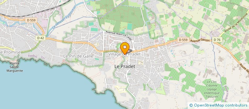 localisation de l'entreprise SOC PROVENCALE PATISSERIE ET BOULANGERIE à LE PRADET
