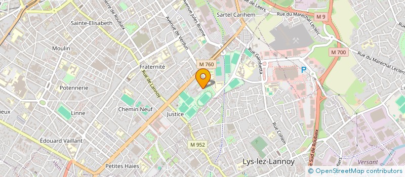 localisation de l'entreprise SOC PUB LOC DE GEST VELODROME COUV REG ROUBAIX  ROUBAIX