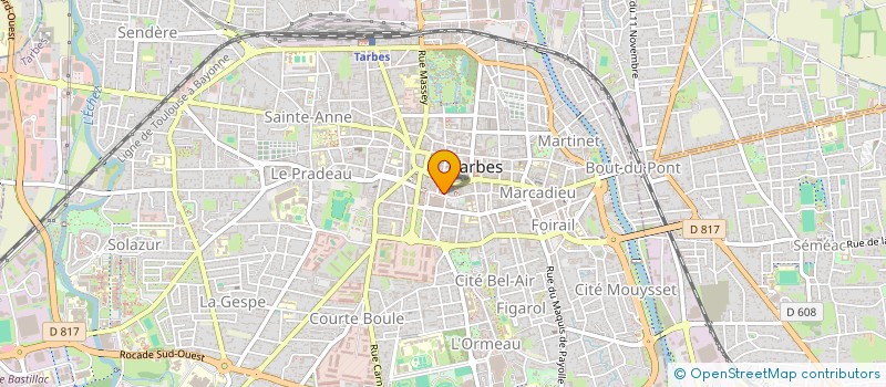 localisation de l'entreprise SOC PYRENEENNE DE SOINS PALLIATIFS  TARBES