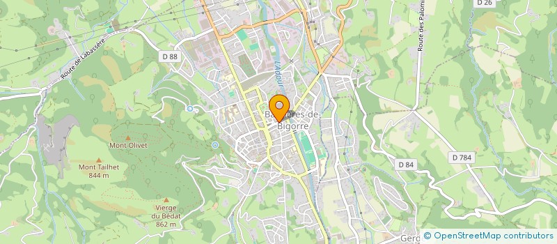 localisation de l'entreprise SOC PYRENEENNE DE TRANSPORTS  BAGNERES-DE-BIGORRE