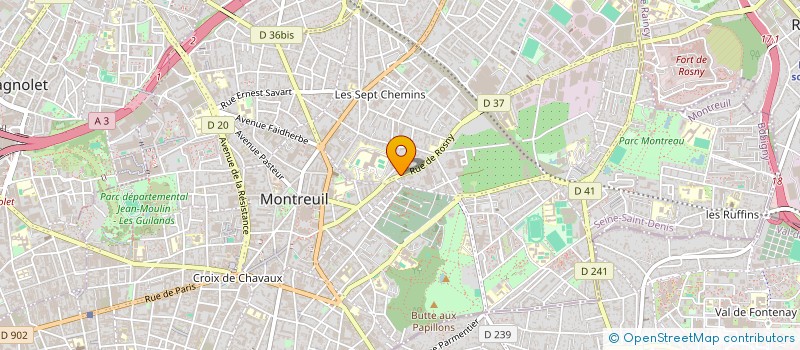 localisation de l'entreprise SOC R.MARCHAL ET CIE à MONTREUIL