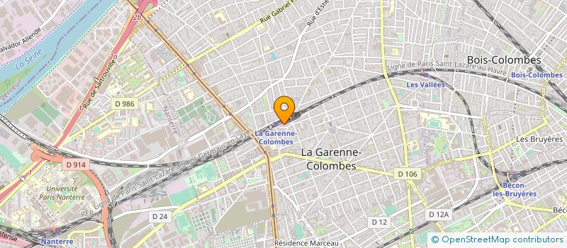 localisation de l'entreprise SOC R PRUDHOMMEAUX ET FILS à LA GARENNE-COLOMBES