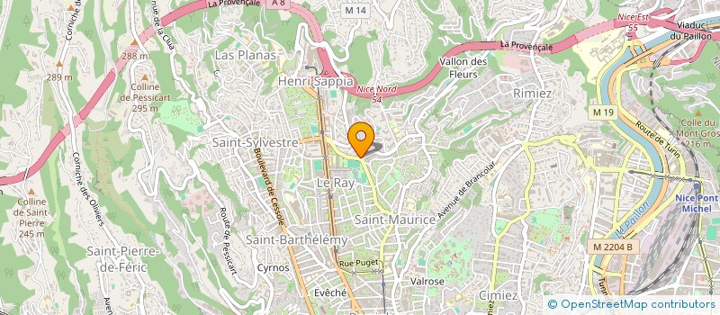 localisation de l'entreprise SOC REBBOH à NICE