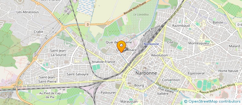 localisation de l'entreprise SOC RECHERCHE ET DEVELOPPEMENT VITICOLES à NARBONNE