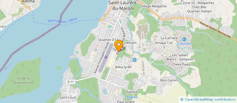 localisation de l'entreprise SOC RECHERCHE & INGENIERIE MINIERE à SAINT-LAURENT-DU-MARONI