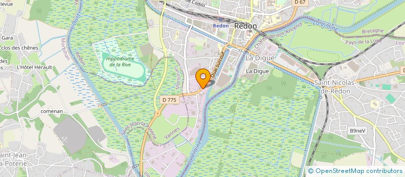 localisation de l'entreprise SOC REDONNAISE TRANSPORT ET COMBUSTIBLES  REDON