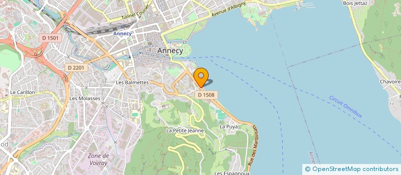 localisation de l'entreprise SOC REGATES A VOILE D ANNECY à ANNECY