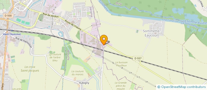 localisation de l'entreprise SOC REGION MAINTENANCE INDUSTRI PICARDIE à SOMMETTE-EAUCOURT