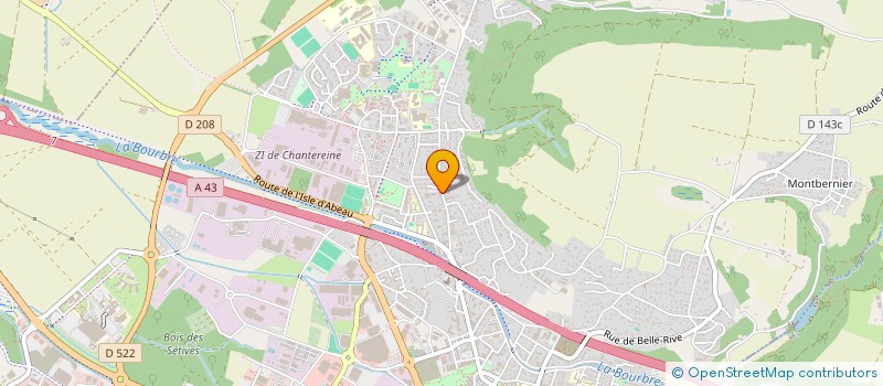 localisation de l'entreprise SOC REGIONALE D ELECTRICITE à BOURGOIN-JALLIEU