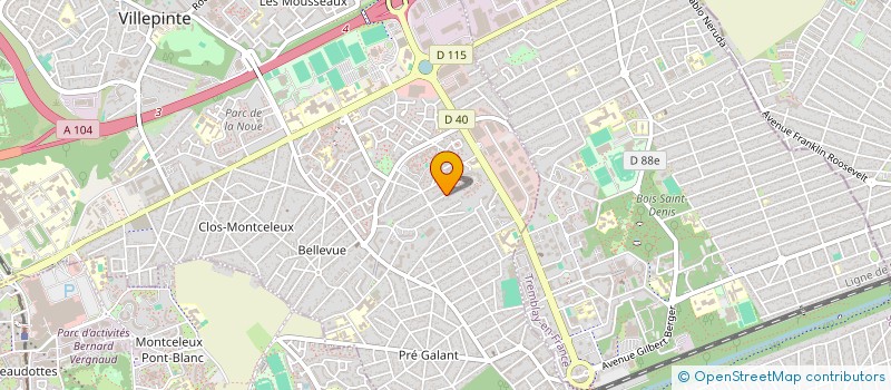 localisation de l'entreprise SOC REGIONALE DE DIFFUSION PRESTATIONS  VILLEPINTE