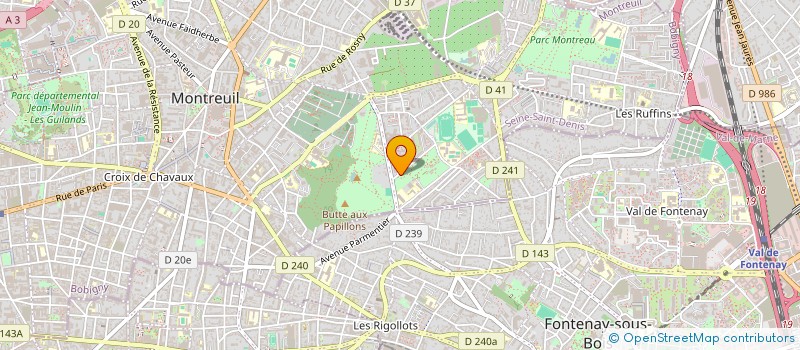 localisation de l'entreprise SOC REGIONALE HORTICULTURE DE MONTREUIL à MONTREUIL
