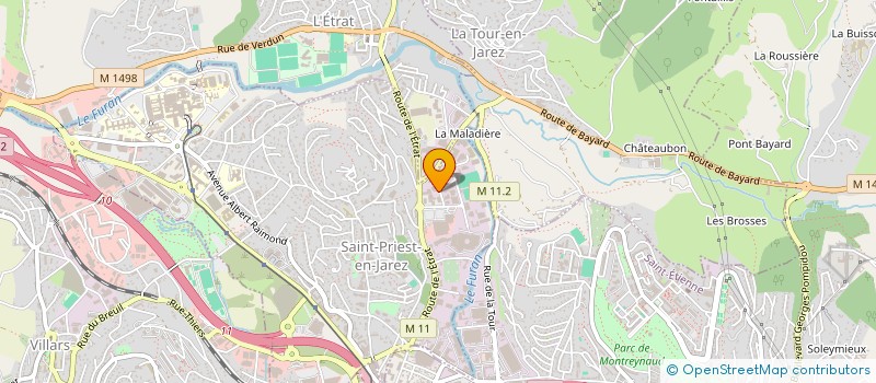localisation de l'entreprise SOC REGIONALE ISOLAT CALORIFUGE à SAINT-PRIEST-EN-JAREZ
