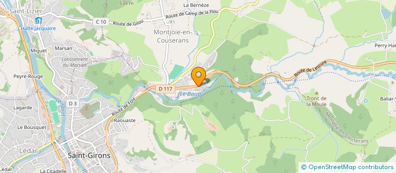 localisation de l'entreprise SOC RELAIS DU CHATEAU DE SEIGNAN à MONTJOIE-EN-COUSERANS