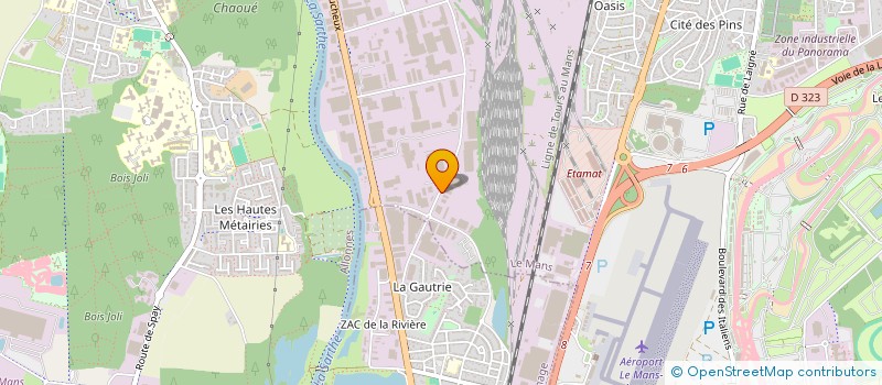 localisation de l'entreprise SOC RENAUD PESAGE  LE MANS