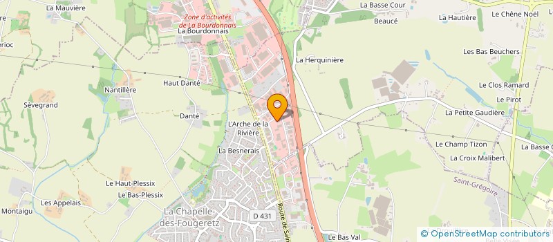 localisation de l'entreprise SOC RENNAISE AMEUBLEMENT & DECORATION à MELESSE
