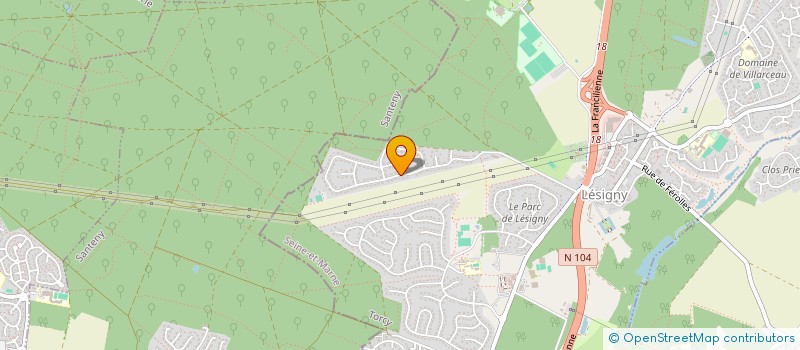 localisation de l'entreprise SOC RENOVATION ET ENTRETIEN  LESIGNY