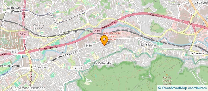 localisation de l'entreprise SOC RENOVATION GEN ET DE CONSTRUCTION  MARSEILLE