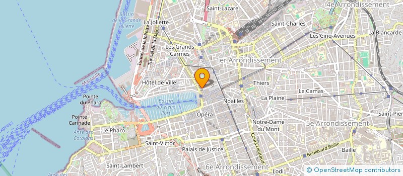localisation de l'entreprise SOC REPRES EXPLOI TEXTILES INDUSTRIELS à MARSEILLE 1ER