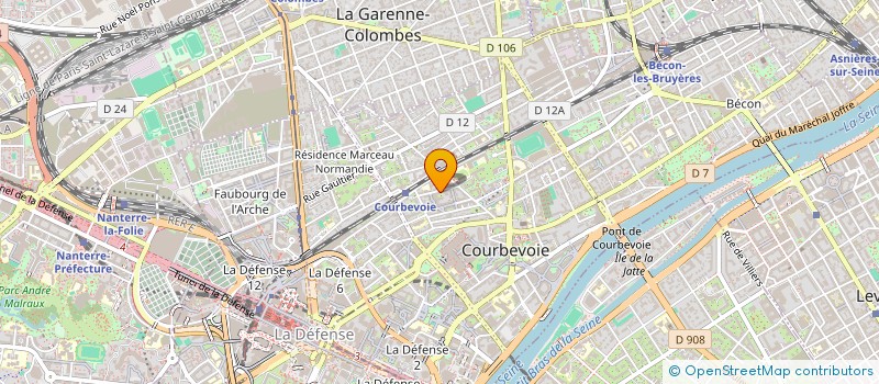 localisation de l'entreprise SOC REPRESENT ANTILLES MASCAREIGNES à COURBEVOIE