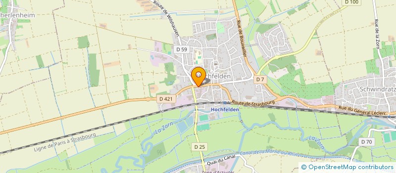 localisation de l'entreprise SOC RESTAURANT AU BON COIN  HOCHFELDEN