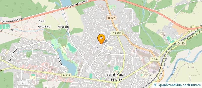 localisation de l'entreprise SOC RESTAURATION DE LA MIDOUZE  TETHIEU