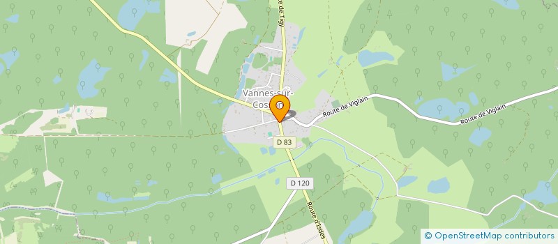 localisation de l'entreprise SOC RESTAURATION ET GASTRONOMIE à VANNES-SUR-COSSON