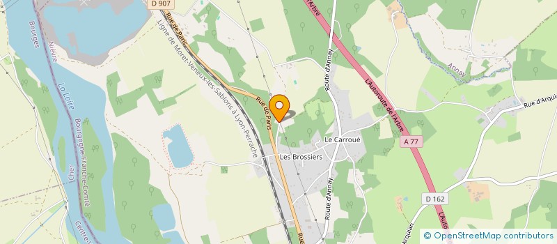 localisation de l'entreprise SOC RESTAURATION RAPIDE  LA CELLE-SUR-LOIRE