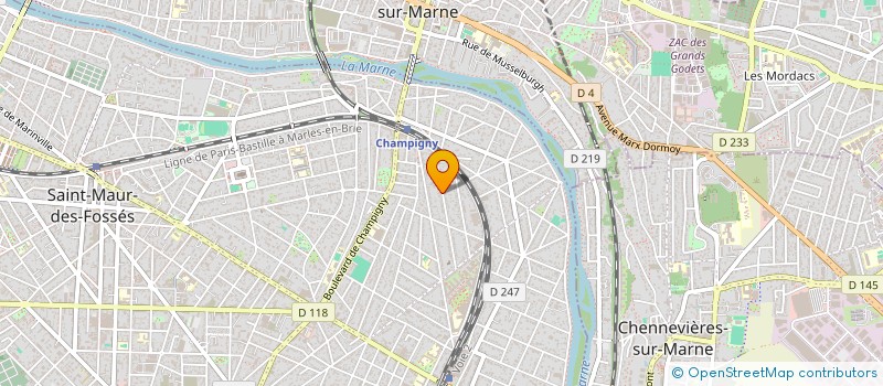 localisation de l'entreprise SOC RESTAURATION RAPIDE DE CHANTIER  SAINT-MAUR-DES-FOSSES