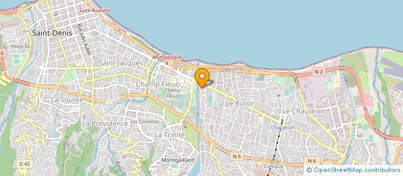 localisation de l'entreprise SOC REUN ETUDE PROTECT ENVIRON à SAINT-DENIS