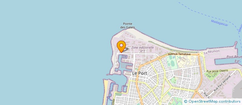 localisation de l'entreprise SOC REUNION PROTEINES SERVICES  LE PORT