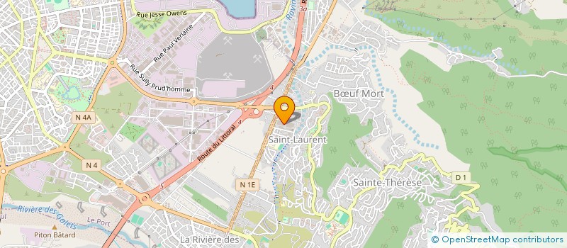 localisation de l'entreprise SOC REUNIONNAISE TRAVAUX PUBLICS OUEST à LA POSSESSION