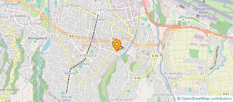 localisation de l'entreprise SOC REVETEMENT BATIMENT DE LA REUNION à SAINT DENIS