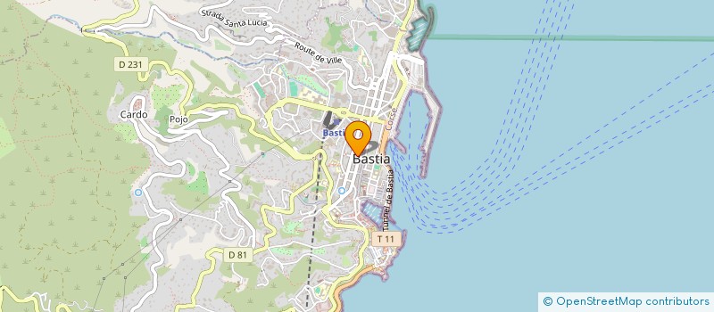 localisation de l'entreprise SOC REVISION AUDIT CONSEILS à BASTIA