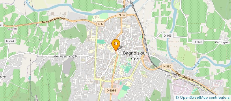 localisation de l'entreprise SOC REYNE CARBURANTS  BAGNOLS-SUR-CEZE