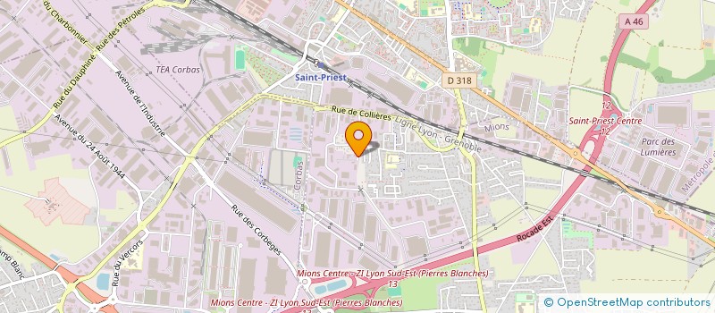 localisation de l'entreprise SOC RHONE ALPINE TUYAUTERIE & MAINTENANC  MIONS